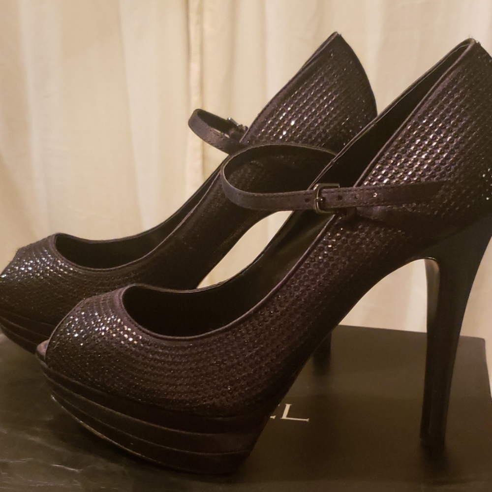 Black 5 inch heels